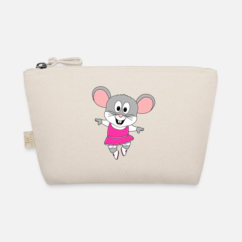 MAUS - TANZMAUS - TANZEN - TÄNZERIN - TIER - KIND - Bio-Täschchen - Natur