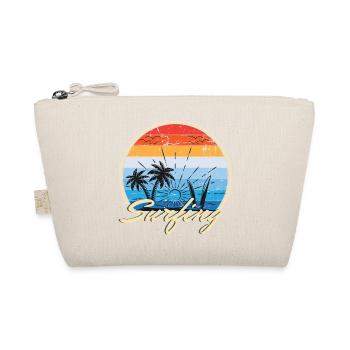 Surfing Holiday Beach Sea Surfboard Gift sea - Organic Pouch - nature - Front