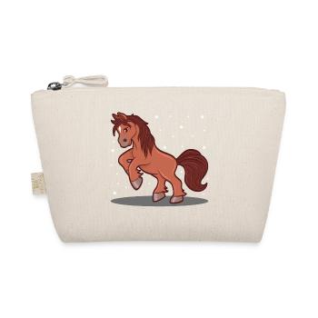 Life Is Better With Horses Design Horsing Shirt - Organic Pouch - nature - Front