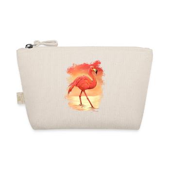 Flamant rose au coucher du soleil - Trousse biologique - nature - Devant