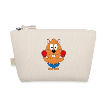 BOXER - BIBER - OTTER - TIER - KIND - BABY - Bio-Täschchen - Natur - Vorne