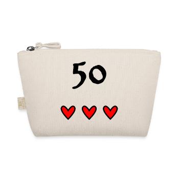 50 ANS. 50e ANNIVERSAIRE. ANNIVERSAIRE 50 ANS - Trousse biologique - nature - Devant