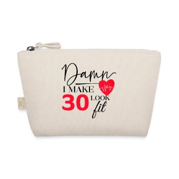 30 Anniversaire - Drôle de Fitness Anniversaire Dicton - Trousse biologique - nature - Devant