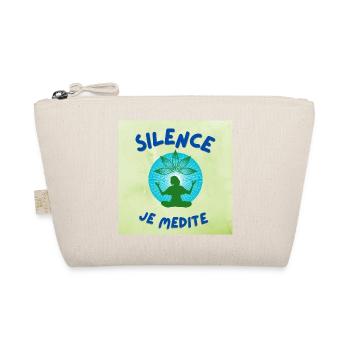 Stille Ich meditiere - Bio-Täschchen - Natur - Vorne