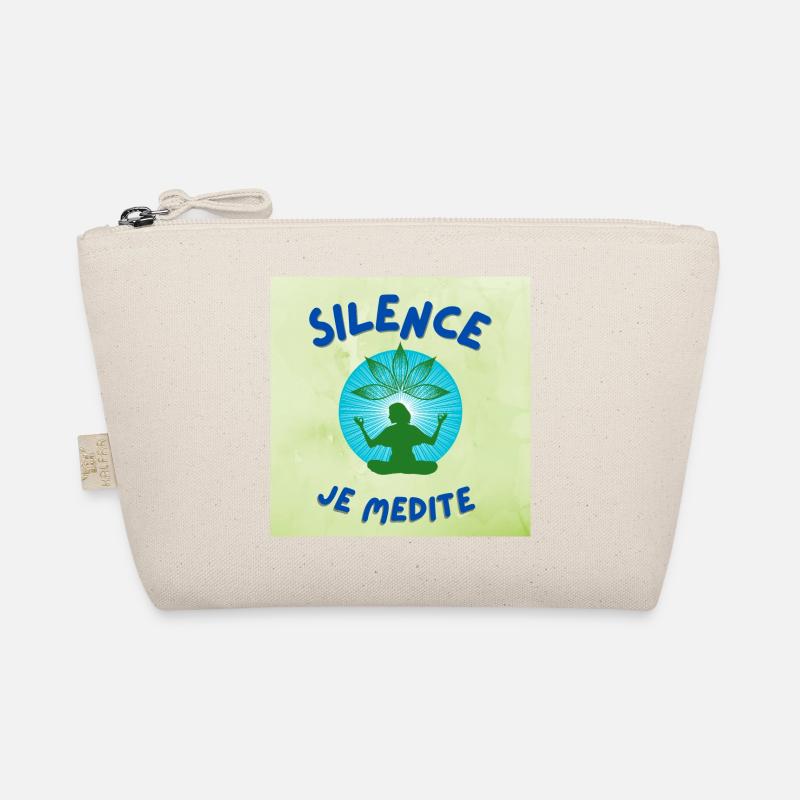 silence I meditate Organic Pouch