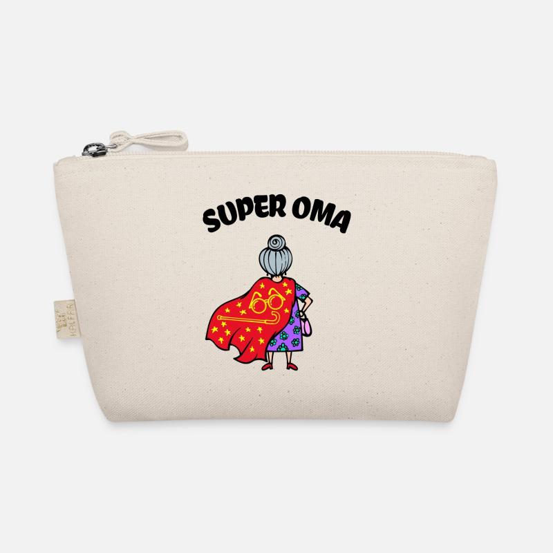 Großmutter Oma Superoma Brille Alte Frau Spruch - Bio-Täschchen - Natur