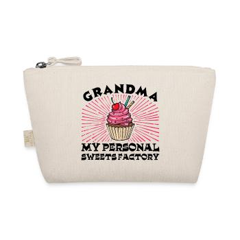Cool Humorous Grandma Statement Grandmother Grandchild - Organic Pouch - nature - Front