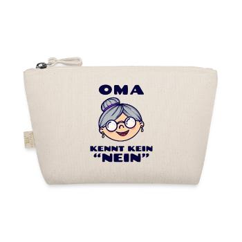 Brille Großmutter Oma Alte Frau Statement Omi - Bio-Täschchen - Natur - Vorne