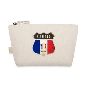 Nantes France Armoiries Drapeaux Design - Trousse biologique - nature - Devant