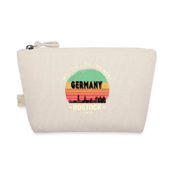 Rostock Germany skyline design - Organic Pouch - nature - Front