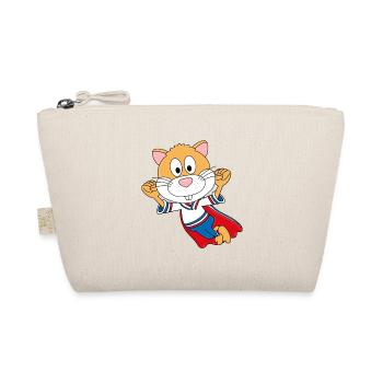 HAMSTER - SUPERHELD - TIER - KIND - BABY - Bio-Täschchen - Natur - Vorne