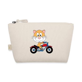 HAMSTER - MOTORRADFAHRER - BIKER - TIER - Bio-Täschchen - Natur - Vorne