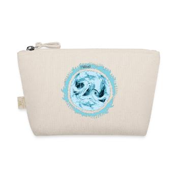 Stormy Water Swirl Design - Organic Pouch - nature - Front