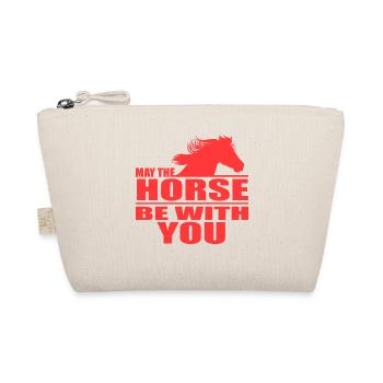 May The Horse Be With You Design Horsing Shirt - Organic Pouch - nature - Front