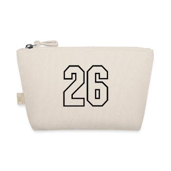 26 years jersey number 26 t-shirt sports jersey 26 - Organic Pouch - nature - Front