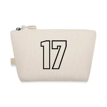 17 years jersey number 17 t-shirt sports jersey 17 - Organic Pouch - nature - Front