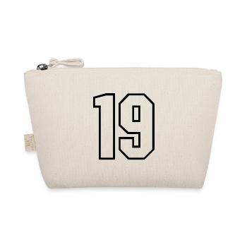 19 years jersey number 19 t-shirt sports jersey 19 - Organic Pouch - nature - Front
