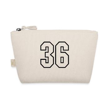 36 years jersey number 36 t-shirt sports jersey 36 - Organic Pouch - nature - Front