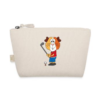 MEERSCHWEINCHEN - GOLFER - GOLF - GOLFSPIELER - Bio-Täschchen - Natur - Vorne
