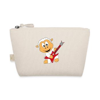 GITARRE - GITARRIST - MUSIK - SCHAF - TIER - BABY - Bio-Täschchen - Natur - Vorne
