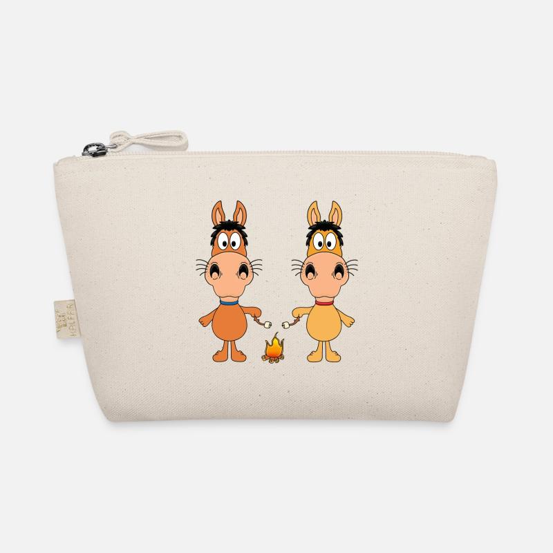 LAGERFEUER - MARSHMALLOWS - PFERDE - FEUER - TIERE Bio-Täschchen