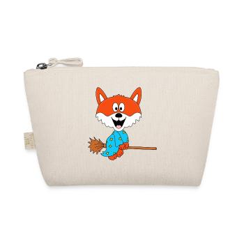 FUCHS - HEXENBESEN - HEXE - TIER - KIND - BABY - Bio-Täschchen - Natur - Vorne