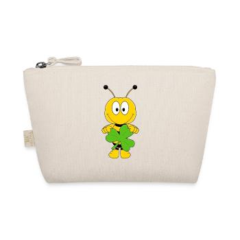 BIENE - KLEE - KLEEBLATT - TIER - KIND - BABY - Bio-Täschchen - Natur - Vorne