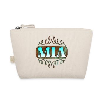 Name Day Gifts for Daughter Mia Girl - Organic Pouch - nature - Front