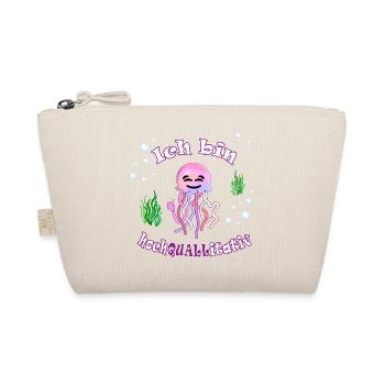 Lustige Thumbsup Qualle: Hochquallitativ - Bio-Täschchen - Natur - Vorne