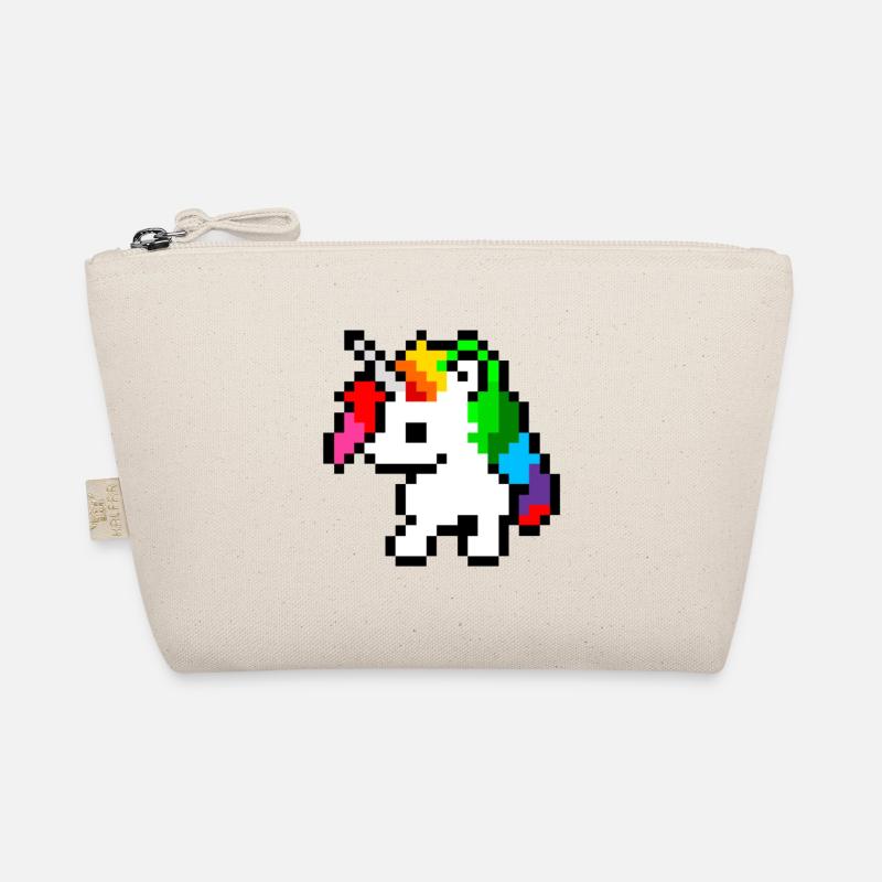 Unicorn Pixel Art Organic Pouch