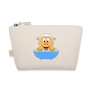 SCHAF - BADEWANNE - BADEN - BADEENTEN - WASCHEN - Bio-Täschchen - Natur - Vorne
