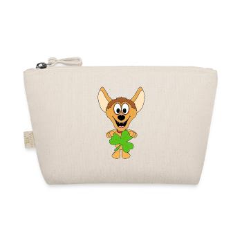 HYÄNE - KLEE - KLEEBLATT - TIER - KINDER - BABY - Bio-Täschchen - Natur - Vorne