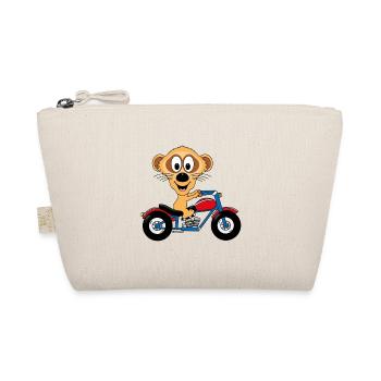 ERDMÄNNCHEN - MOTORRAD - BIKER - MOTORSPORT - Bio-Täschchen - Natur - Vorne
