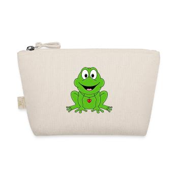 FROSCH - TIER - KINDER - BABY - LIEBE - Bio-Täschchen - Natur - Vorne