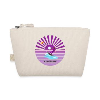 Kitesurfing sunset waves - Organic Pouch - nature - Front