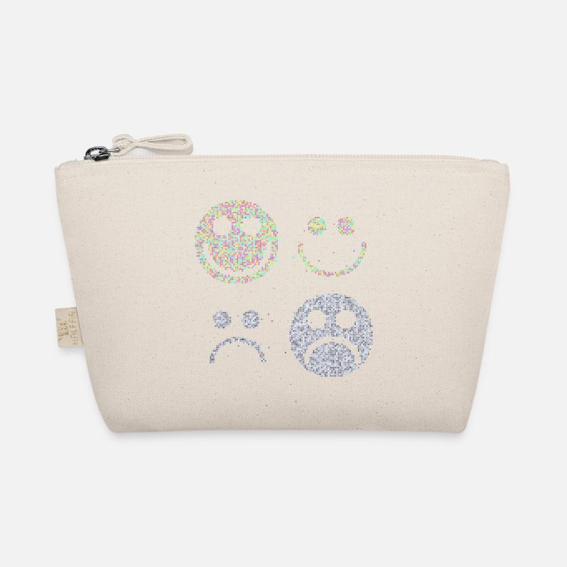 Happy and Sad Stilyzed Faces Organic Pouch