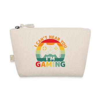 Gamergaming, Konsole - Can't hear you I'am Gaming - Bio-Täschchen - Natur - Vorne