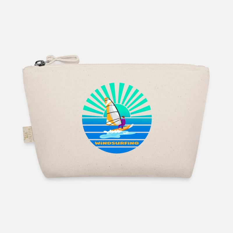 Windsurfing sunset Organic Pouch