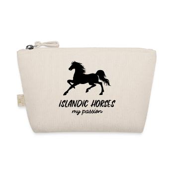 Icelandic Horses Statement Horse Love Horses - Organic Pouch - nature - Front