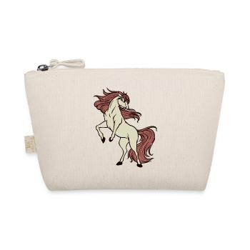 Icelandic Horses Gallop Horse Fan Horse Love Horses - Organic Pouch - nature - Front