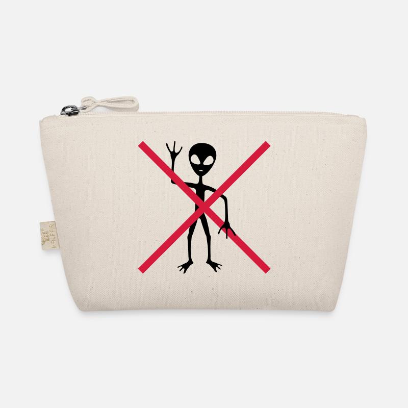 Verboten Schild außerirdischer Besucher - Bio-Täschchen - Natur