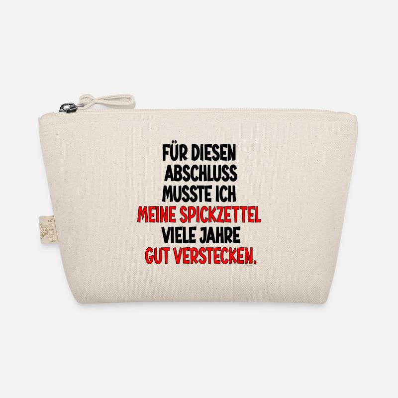 Abschlussgeschenke - SPICKEN SPICKZETTEL Bio-Täschchen