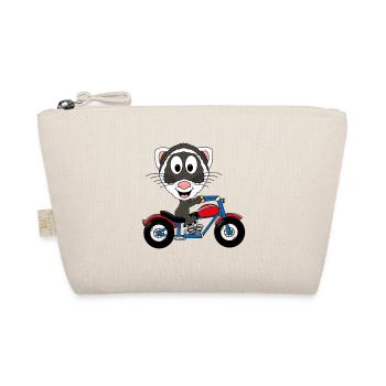 FRETTCHEN - MOTORRAD - BIKER - MOTORSPORT - Bio-Täschchen - Natur - Vorne