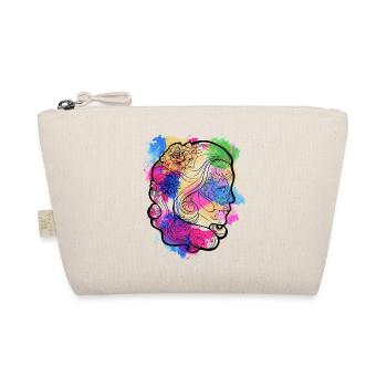 A Beautiful and Funny Watercolor Calavera Design - Organic Pouch - nature - Front