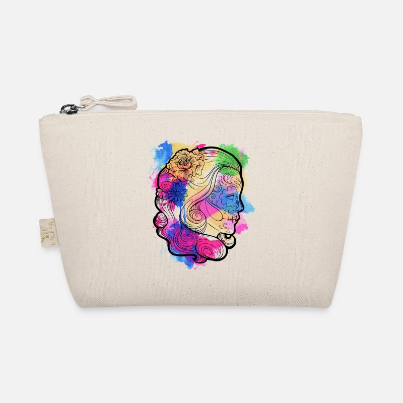 Une belle et drôle aquarelle Calavera Design Trousse biologique