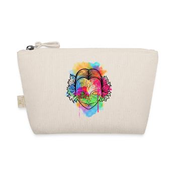 A Beautiful and Funny Watercolor Calavera Design - Organic Pouch - nature - Front