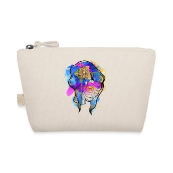A Beautiful and Funny Watercolor Calavera Design - Organic Pouch - nature - Front