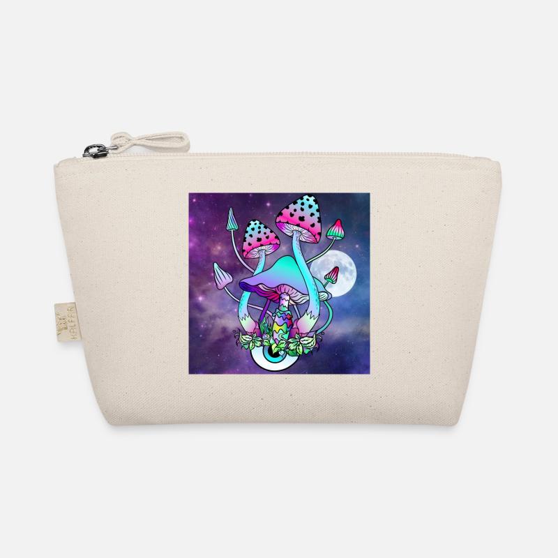 Magic Mushrooms Psychedelic Mushroom Art Organic Pouch