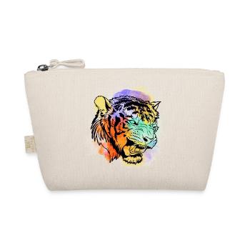 Un beau et amusant design de tigre à l’aquarelle - Trousse biologique - nature - Devant