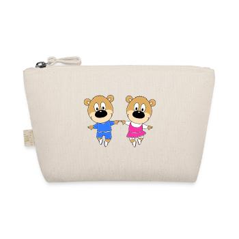 TEDDYS - TANZSCHULE - TANZEN - TANZPAAR - LIEBE - Bio-Täschchen - Natur - Vorne